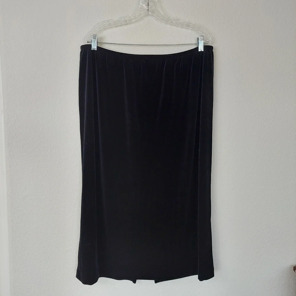 Clio II Vintage‎ Black Velvet Skirt Size 2X